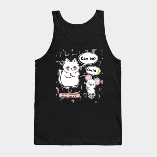 Can Bo Can Lah Singlish - Cat And Rat Conversation Tank Top